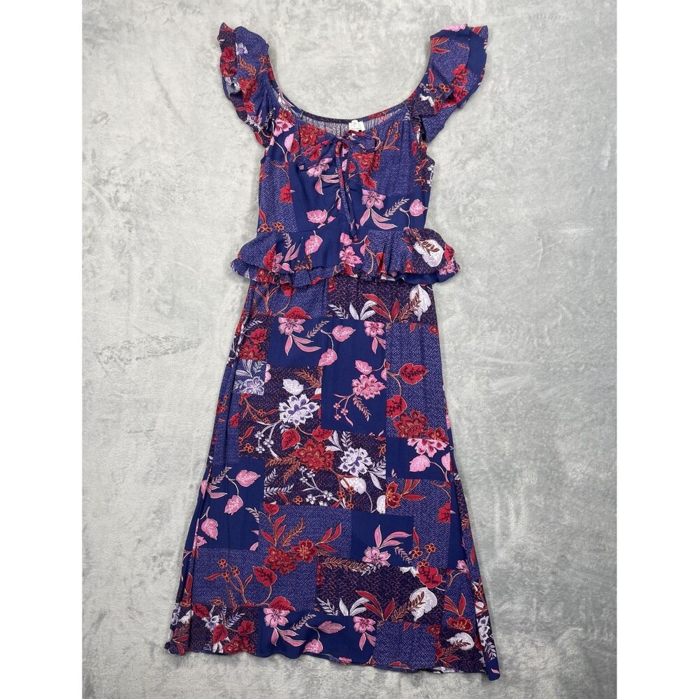 Sofia Small Floral Ruffled Sleeves Dress